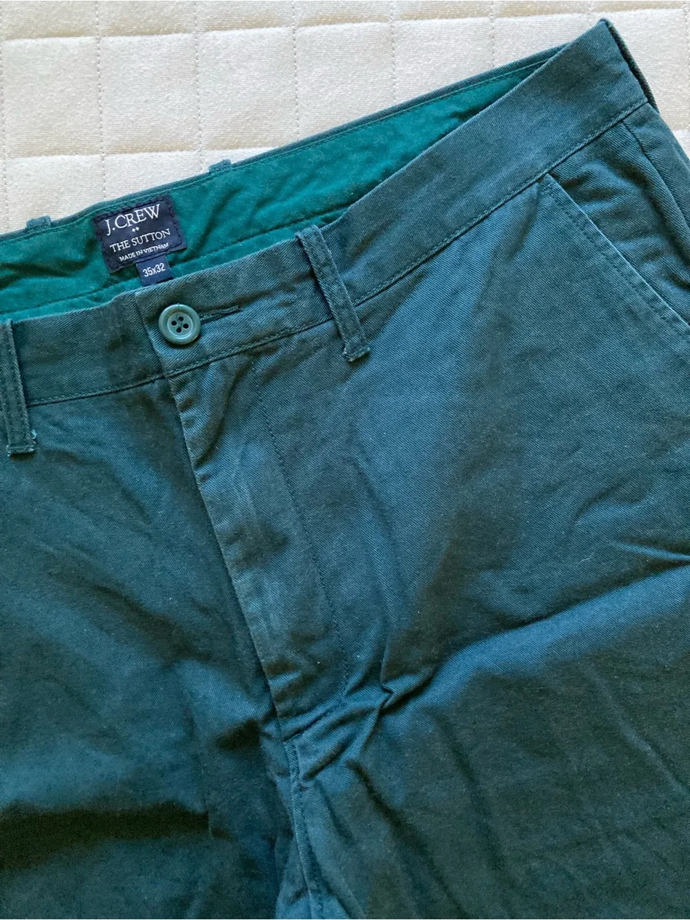 J. Crew Men’s Dark Teal Slim Chino Pants
